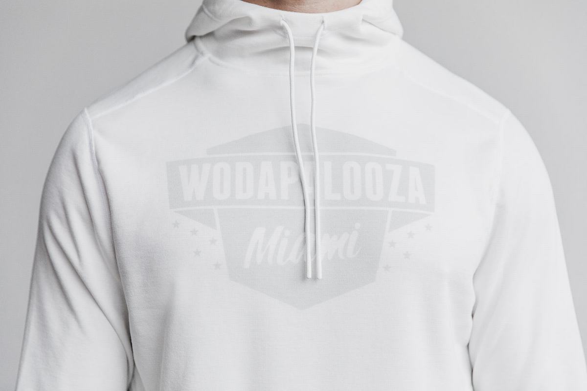 Nobull Wodapalooza Men's Hoodie White | Australia (NO0719)